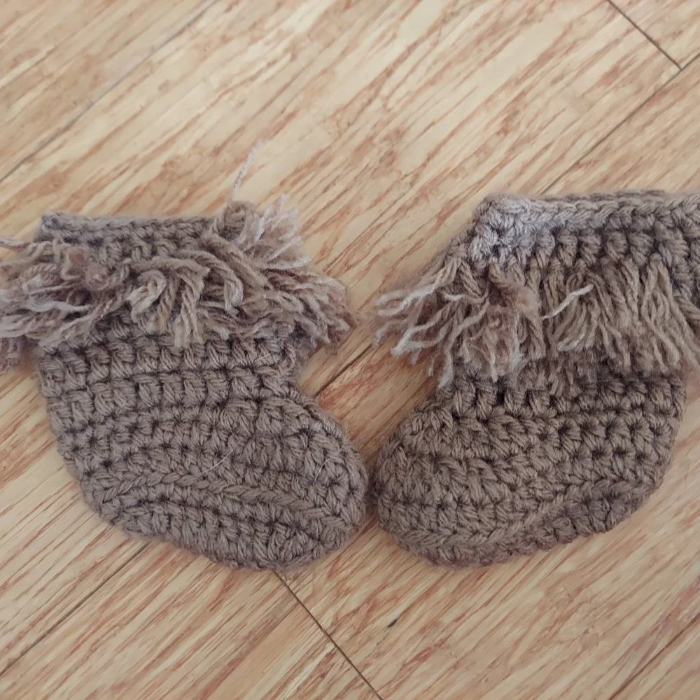 🎁 10/$25-Handmade baby moccasin booties